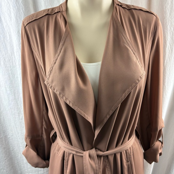 Artizia Babaton Quincey Jacket Lightweight Tan Trench Drape S - Picture 9 of 12